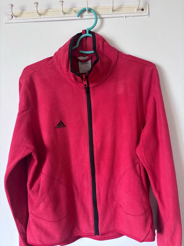Adidas Pink Zip-Up Jacket