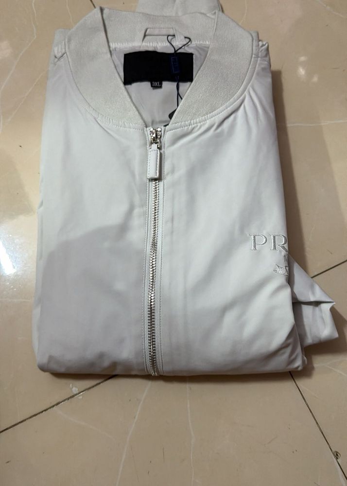 Prada White Bomber Jacket