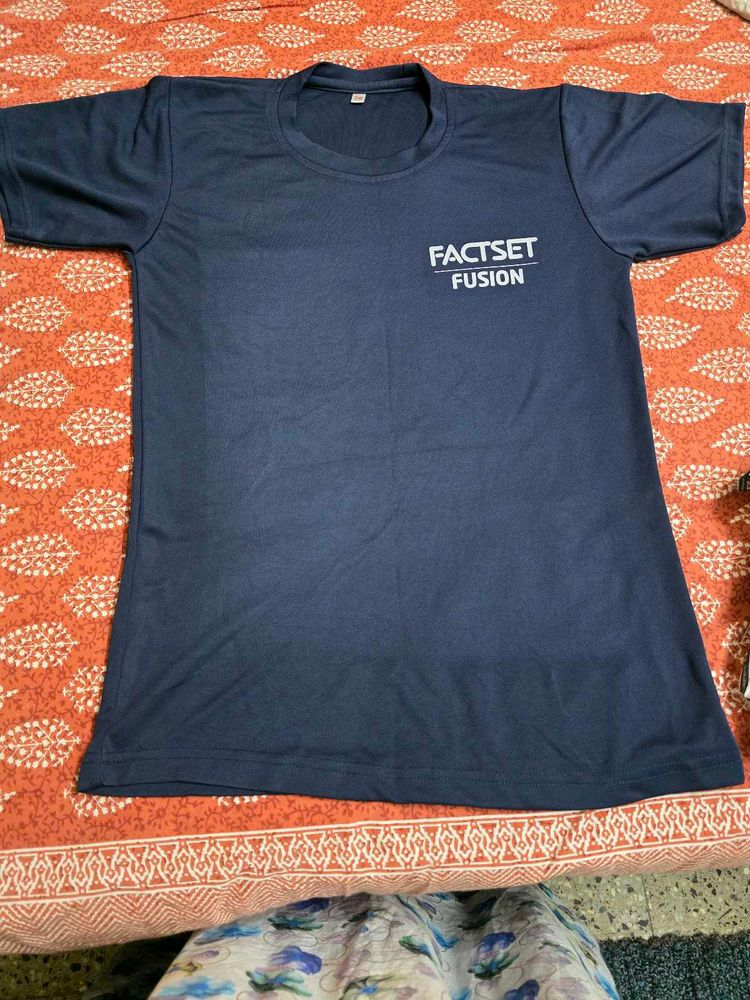FACTSET Fusion Navy Blue T-Shirt
