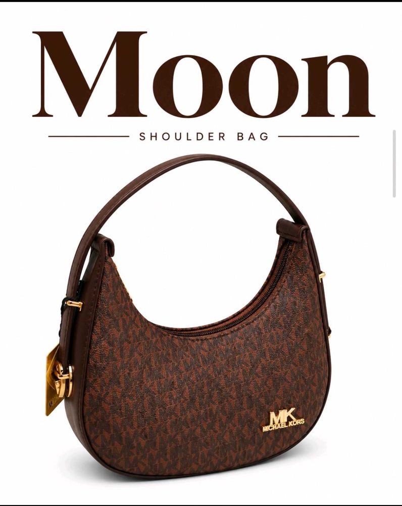 Michael Kors Moon Shoulder Bag Coffee brown 🤎