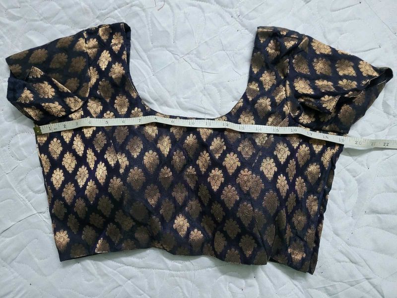 Ethnic Brocade Saree Blouse