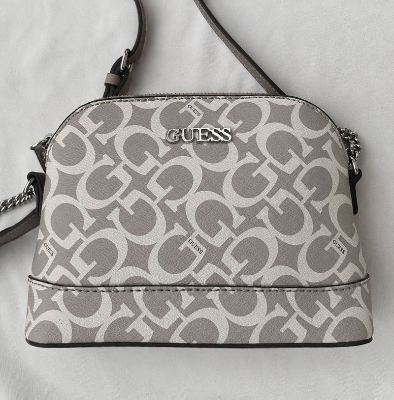 Guess Monogram Dome Crossbody Bag