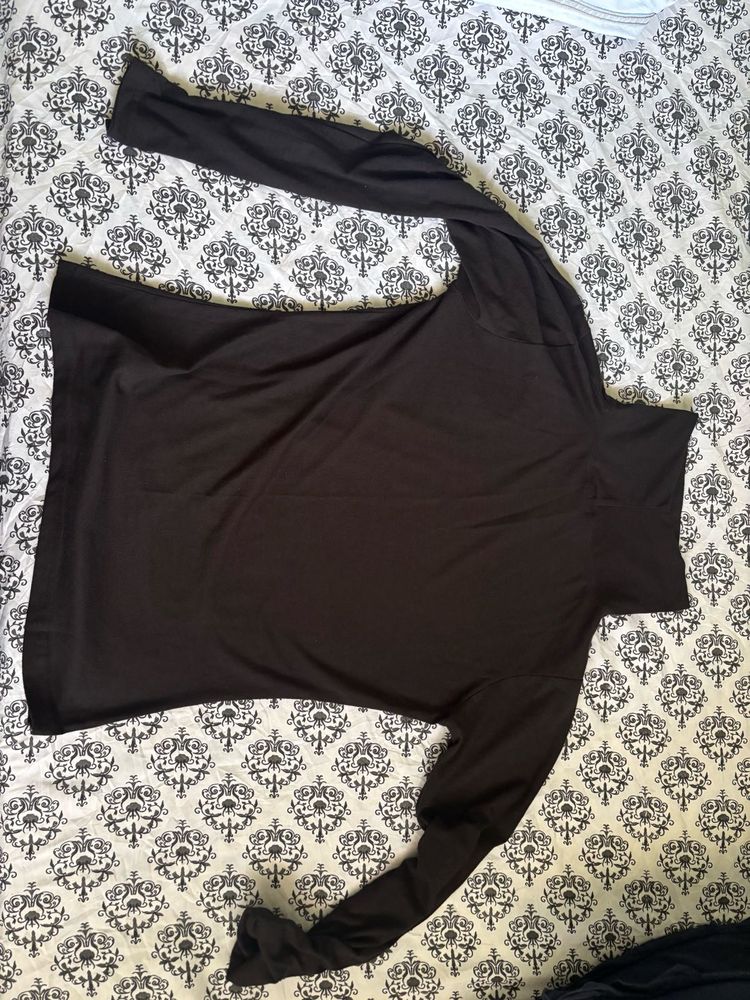 Black Turtleneck Top