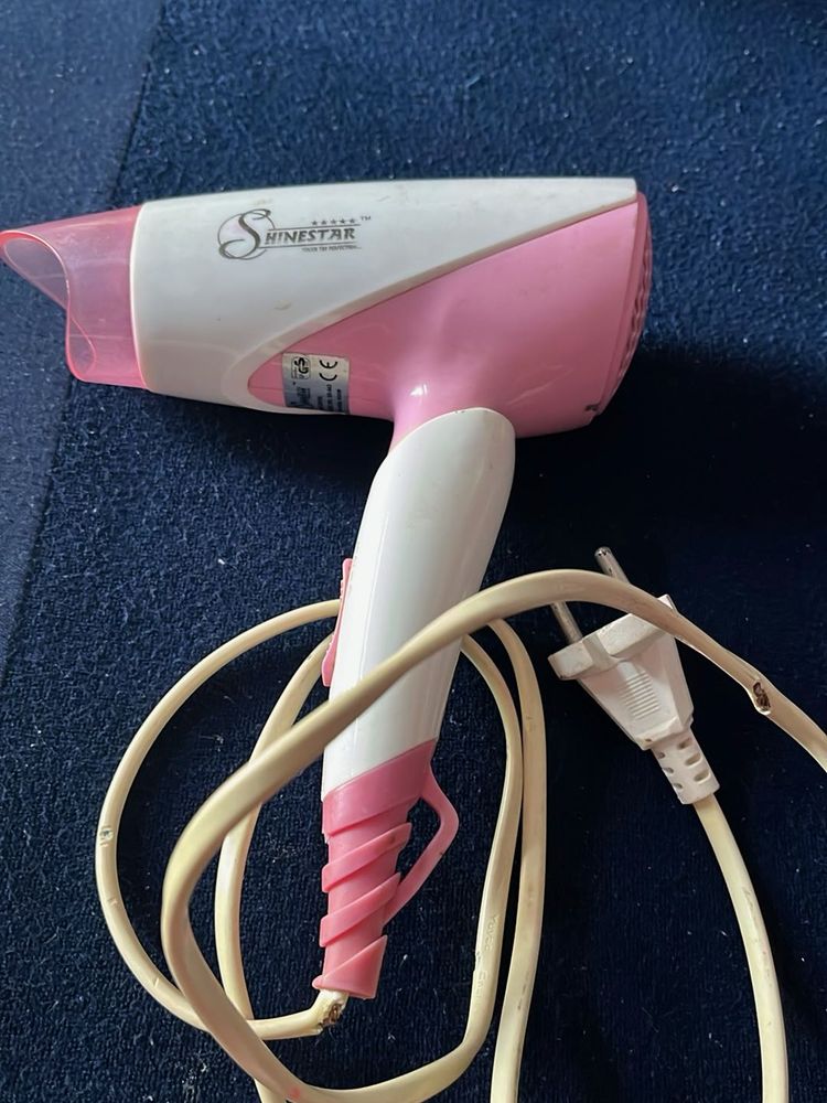 Shinestar Hair Dryer - Pink &amp; White