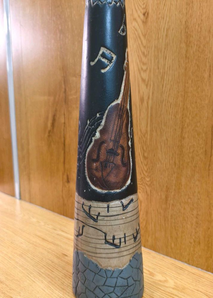 Unique Musical Bass String Instrument Vase
