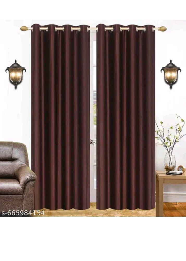 Elegant Brown Velvet Curtains