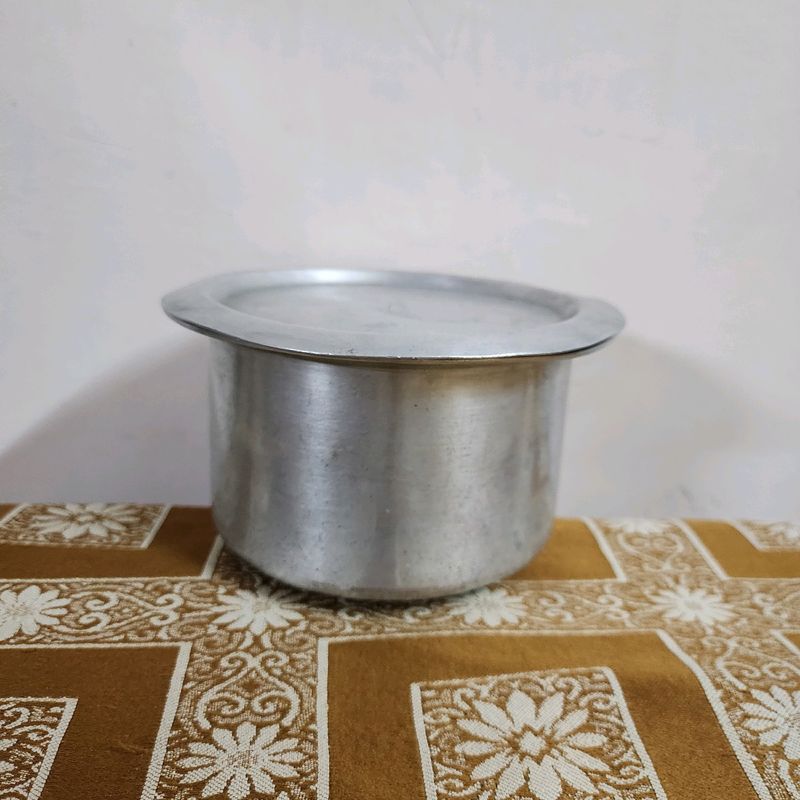 Small Aluminium Patila With Lid