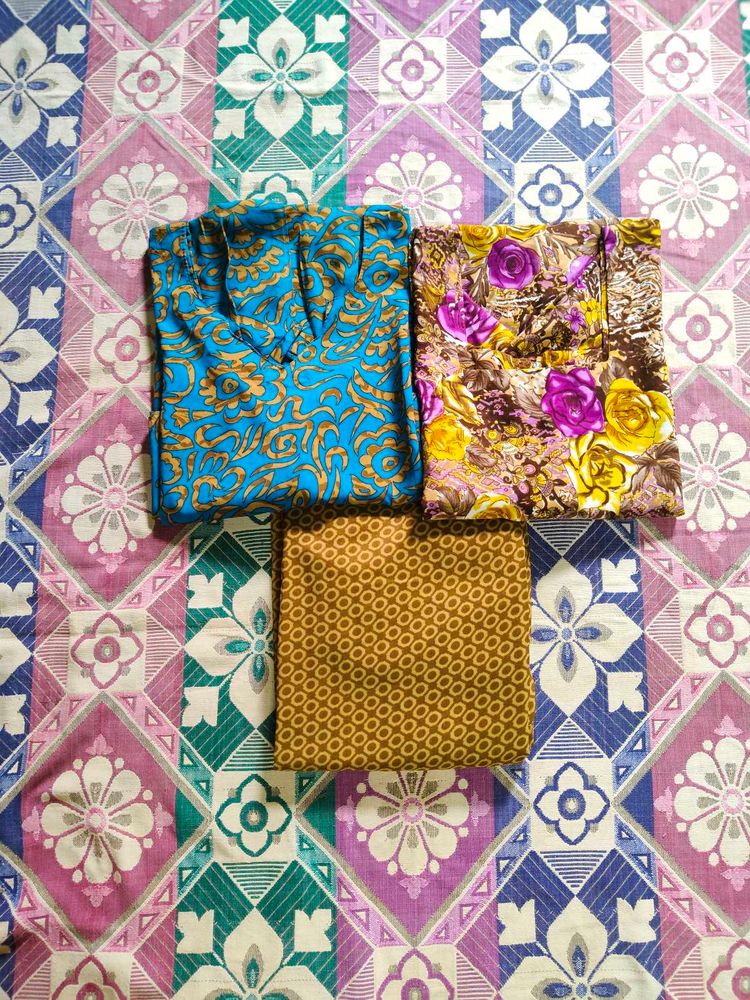 Floral Print Pajama Set (3 Pieces)