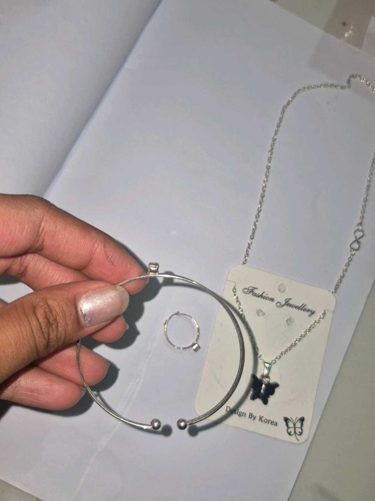 Butterfly Necklace &amp; Ring Set