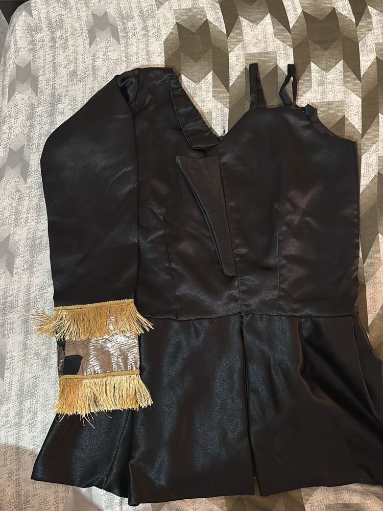 designer black party wear top