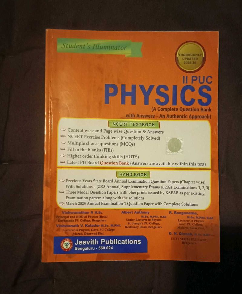 JEEVITH II PUC Physics Question Bank