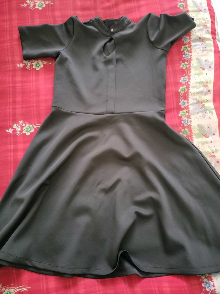 Stylish  black A-Line Dress
