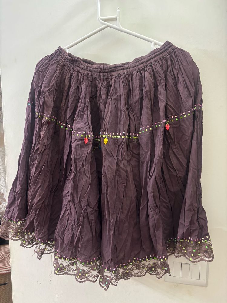 Bohemian Ethnic Lace Skirt