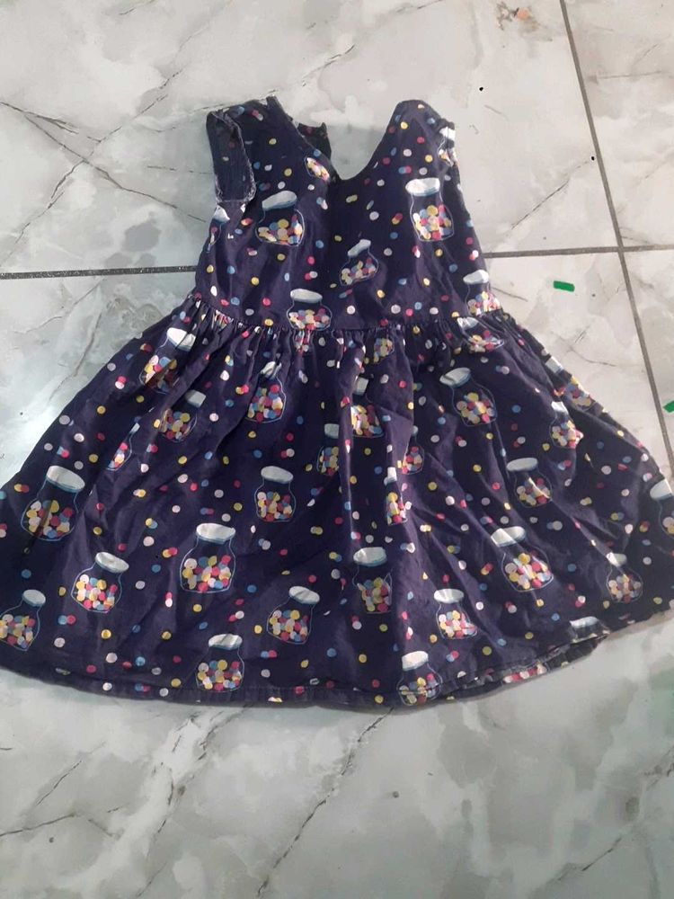 Cute Candy Jar Print Dress