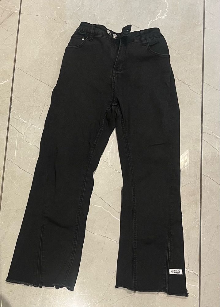 Women's Black Flare Jeans