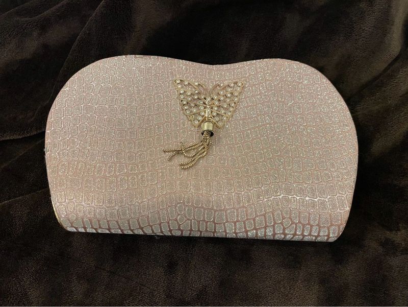 Elegant Butterfly Clasp Clutch Bag