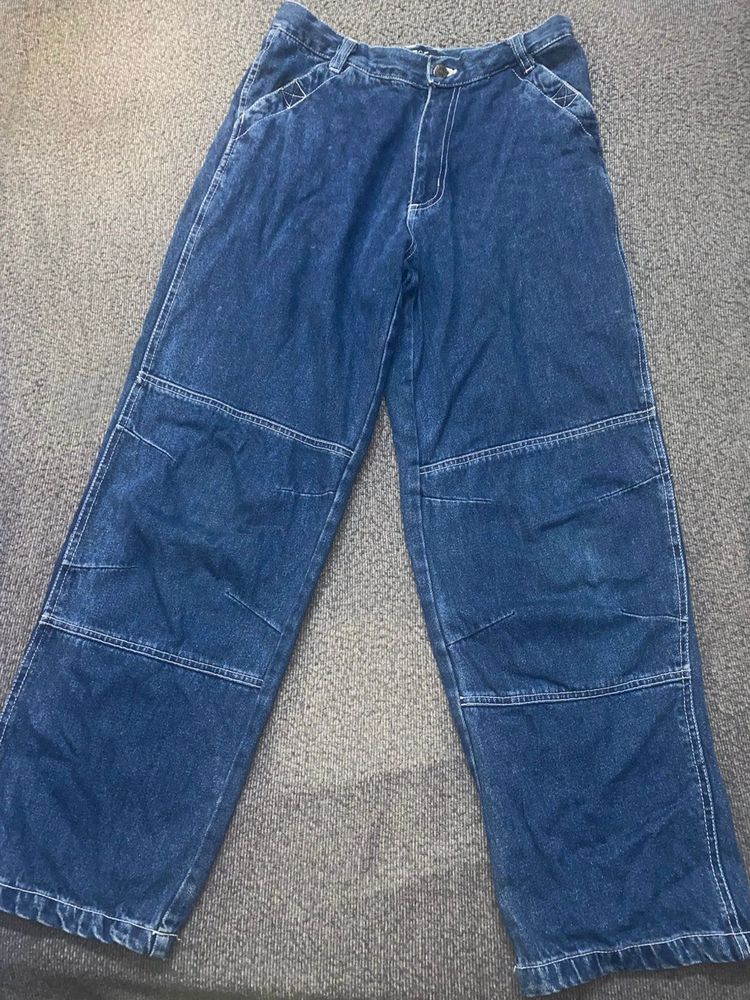 Blue Denim Carpenter Pants
