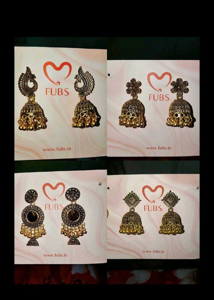 8 Pcs Traditional Jhumka Combo