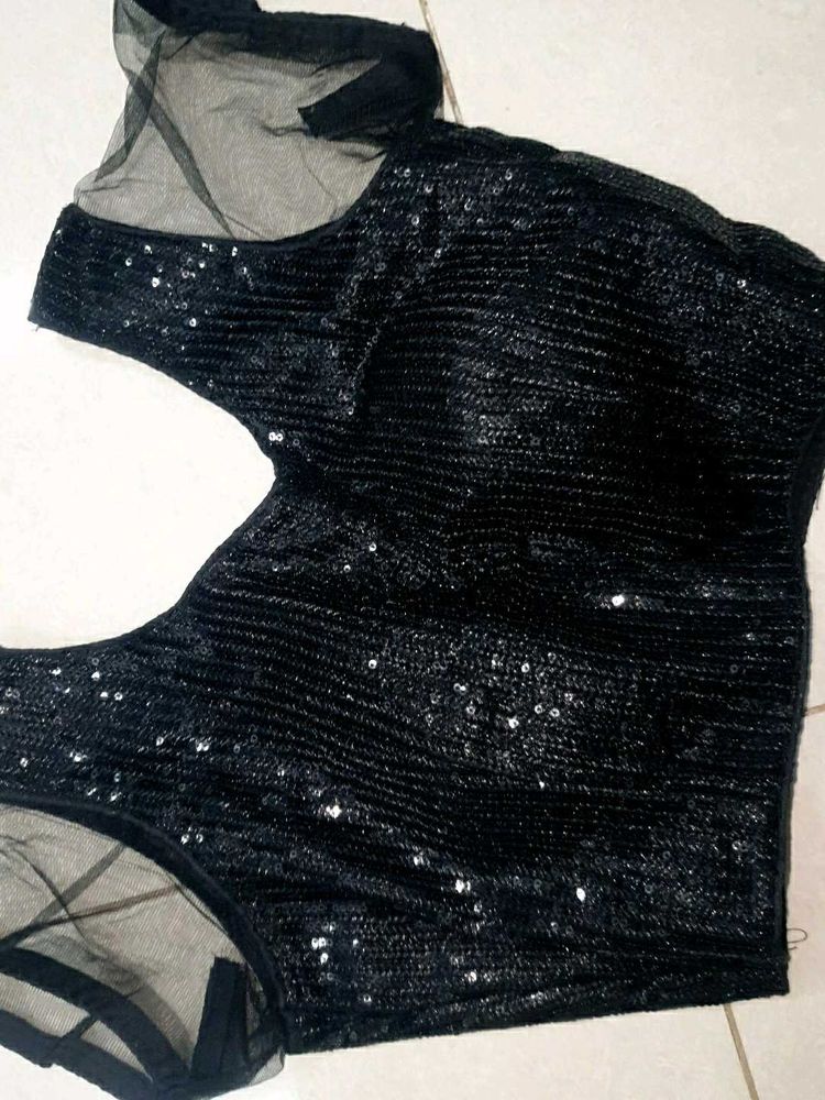 brand new unused Sparkling Black Sequin Top