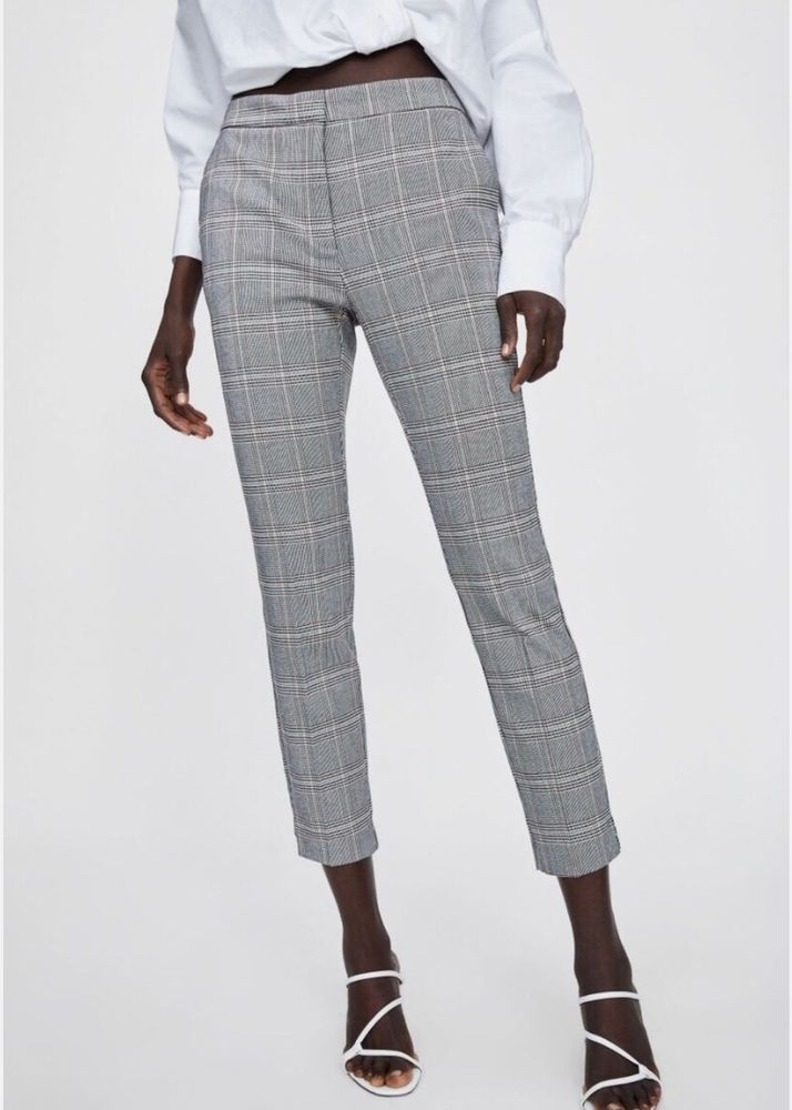 Zara Check Fit Trousers