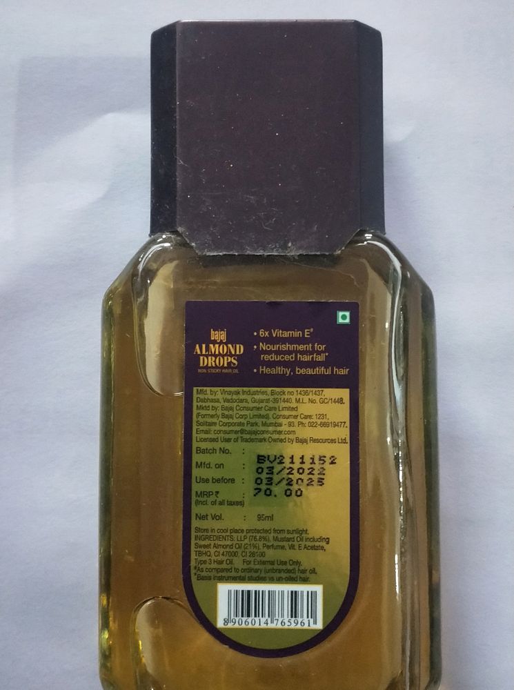 Almond Drops Oil