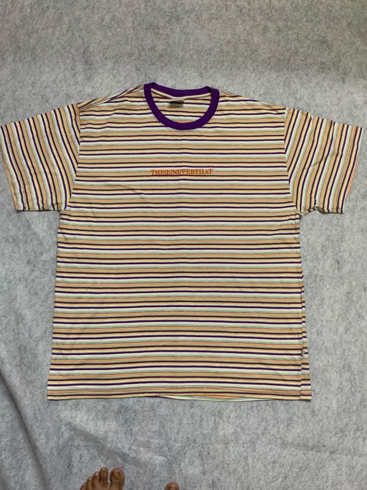 Thisisneverthat Striped Graphic T-Shirt