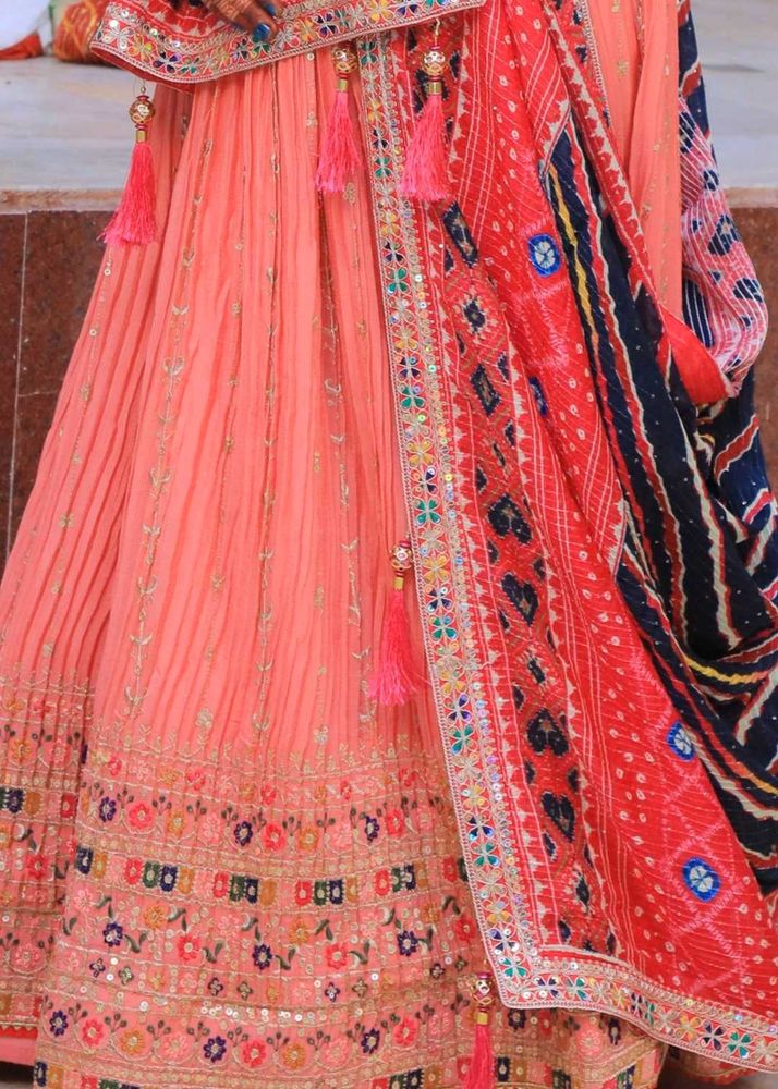 Beautiful Pink Embroidered 💗 lehngha