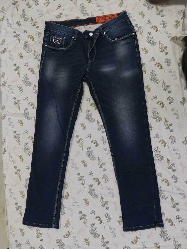 Stylish Dark Wash Denim Jeans