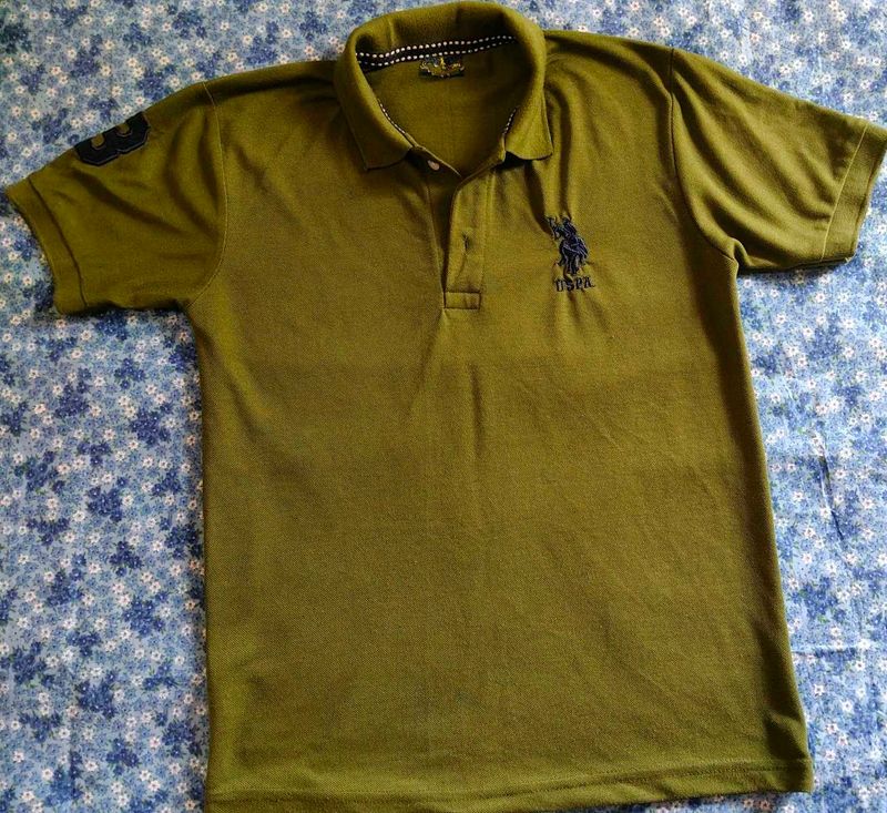 US Polo T-Shirt - Olive Green