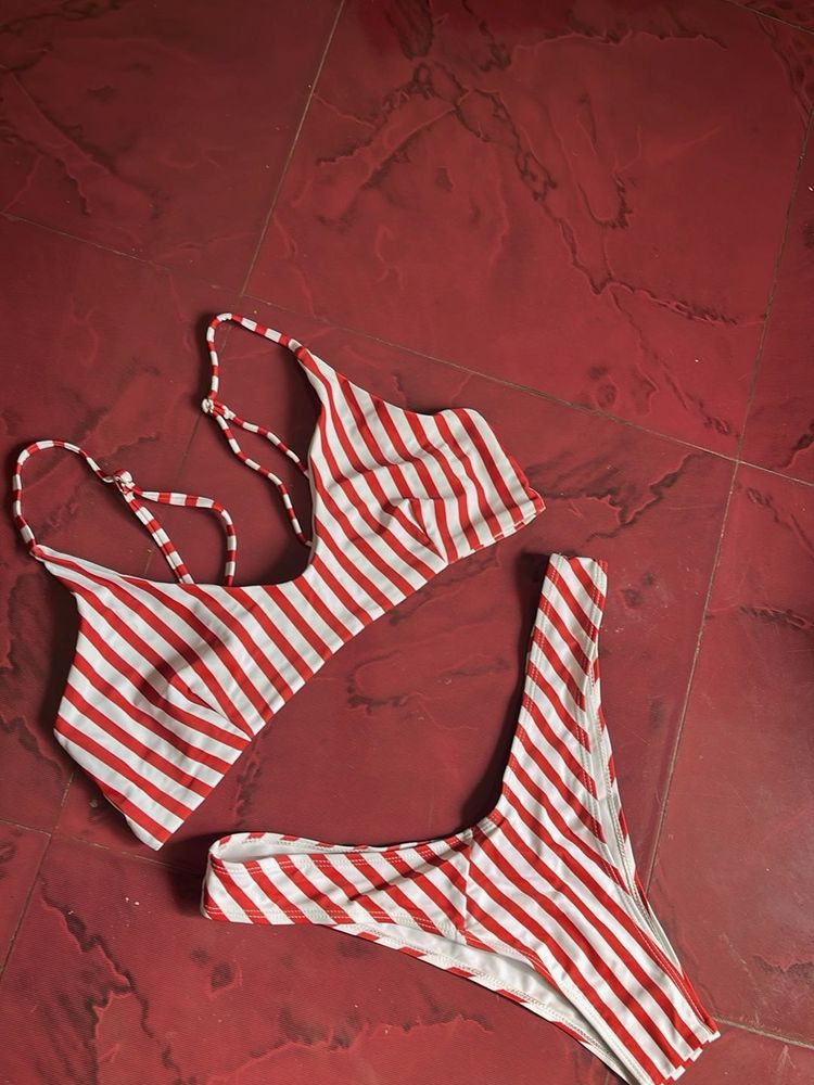 Striped Bikini Set