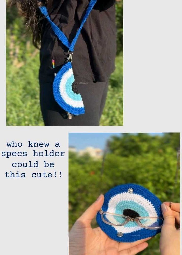 Cute Evil Eye Specs Holder Keychain
