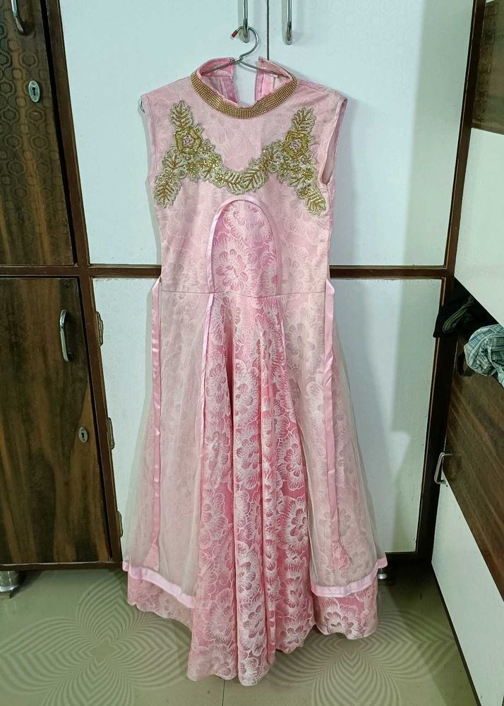 beautiful baby pink kurta/gown