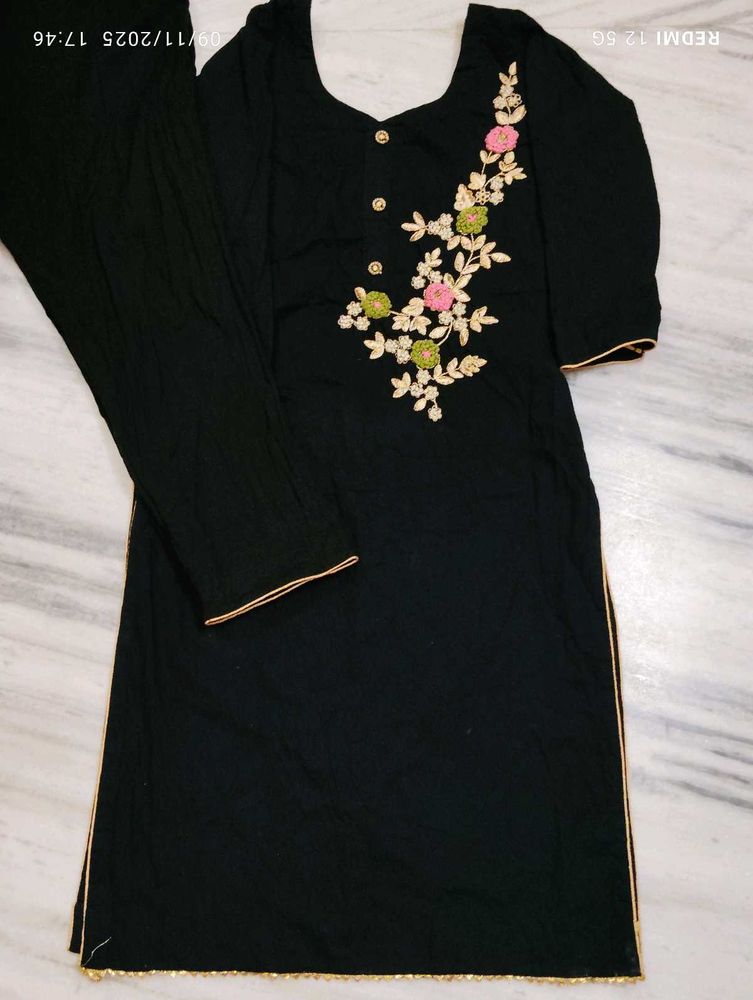 Elegant Black Kurta Set