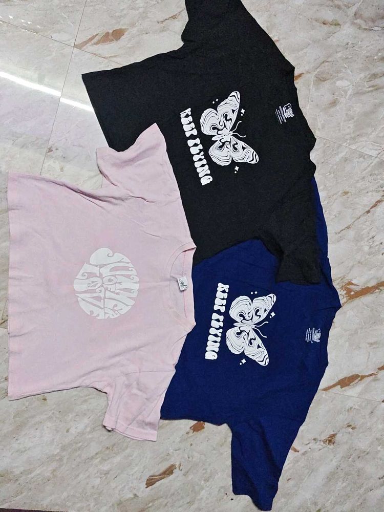 Offer Graphic Butterfly T-Shirts (3 Pack)