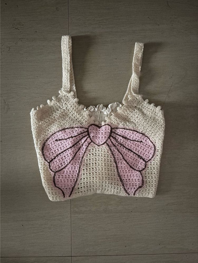 Crochet Bow Top