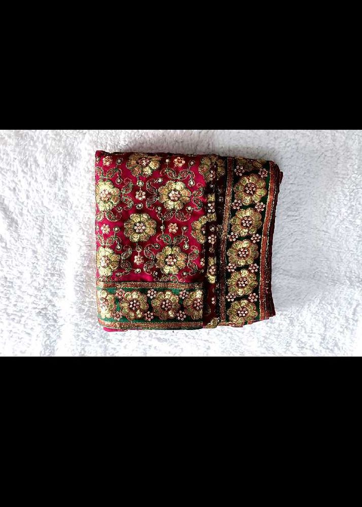 Designer Embroidered Silk Saree