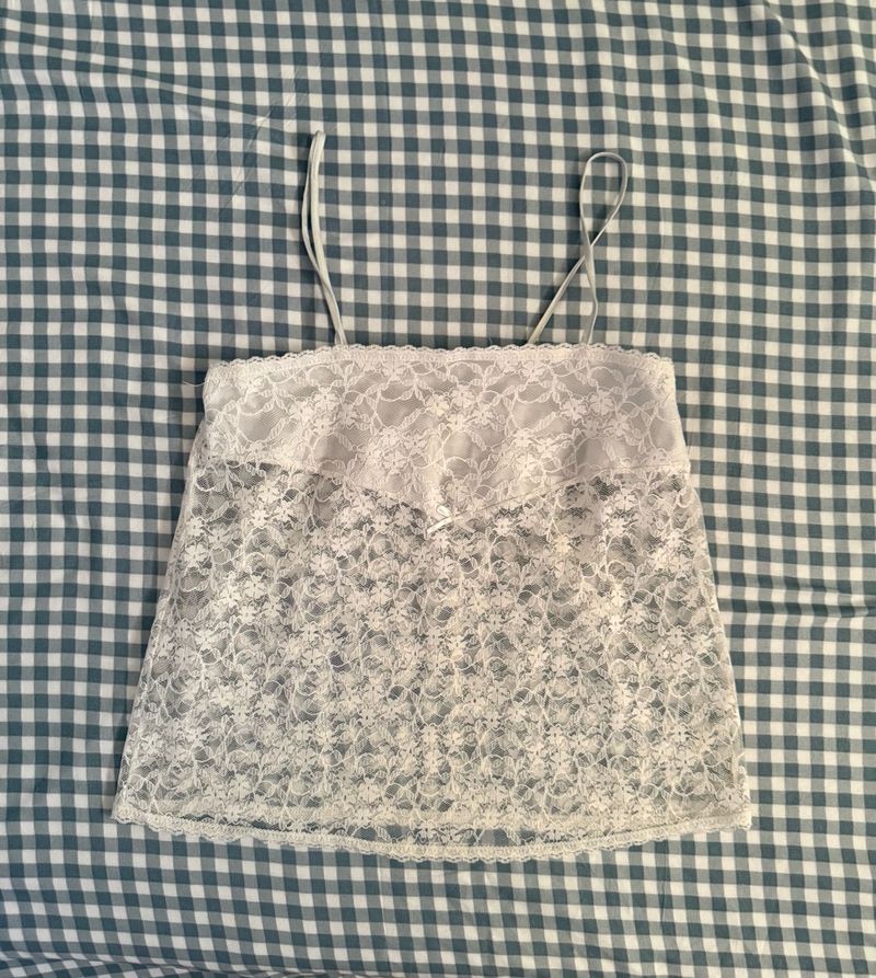 White Lace Camisole Top