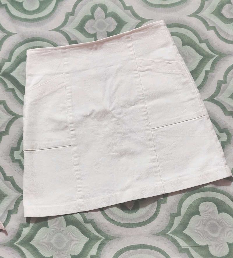 White Mini Skirt