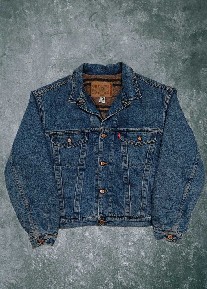 Diesel 1980s Blanket Lined Denim Trucker Jacket
