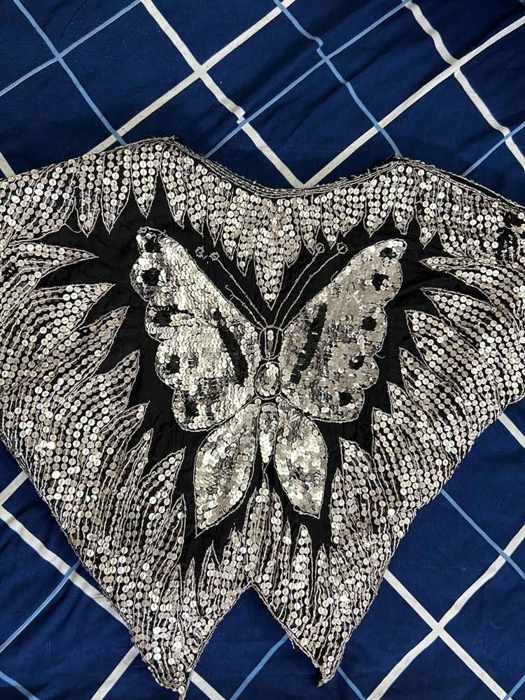 Silk Sequin Top