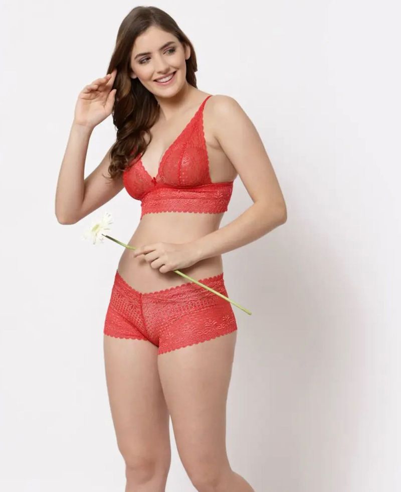 Red Lace Bralette
