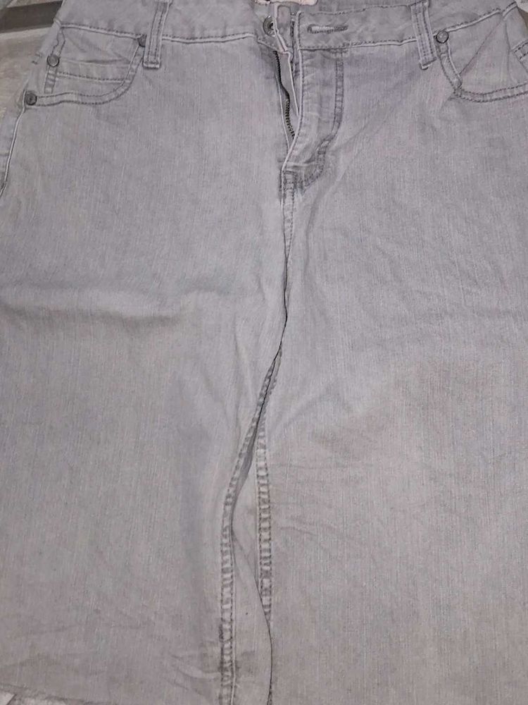 Grey Denim jorts