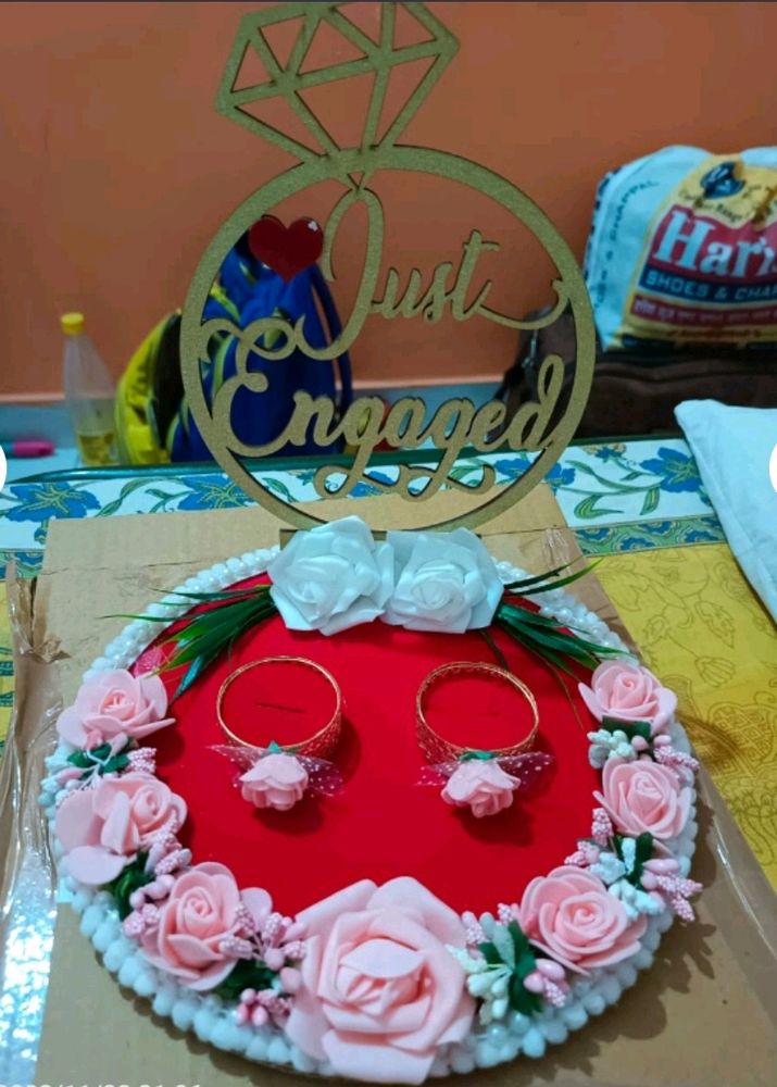 Engagement Ring Decoration Thali