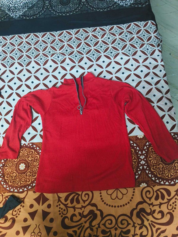 Red Long Sleeve T-Shirt