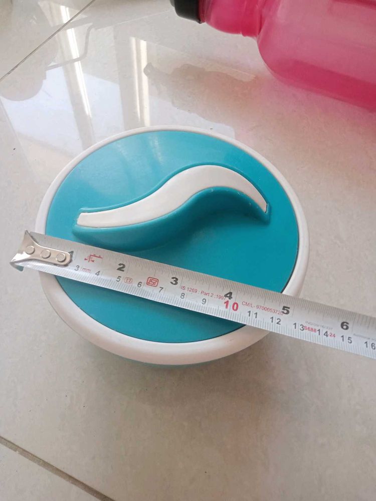 Stylish Teal &amp; White Curling Stone Organizer