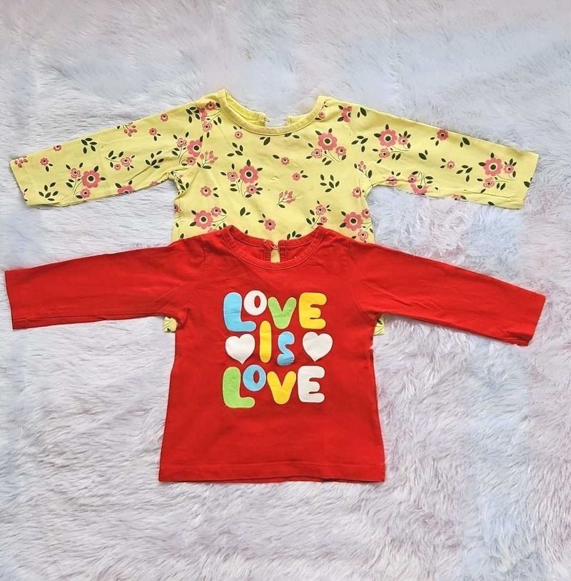 Doodle Poodle Long Sleeve Tops - Set of 2