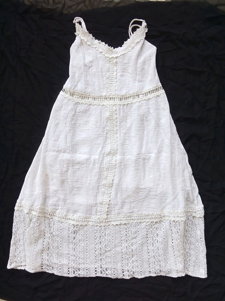 White Flared Dress
