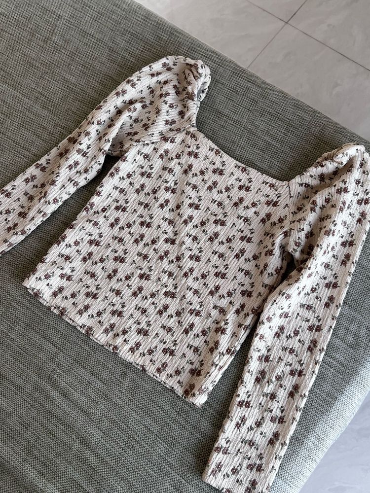 Cute Floral Long Sleeve Top