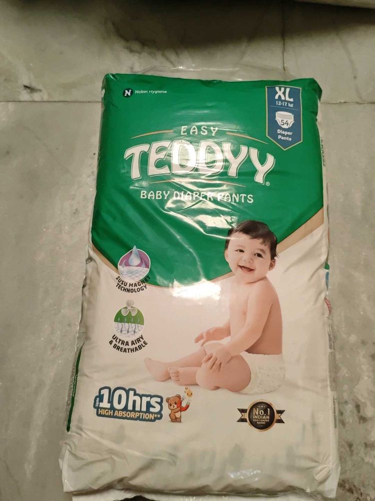 Teddyy Easy Baby Diaper Pants XL - 54 pcs