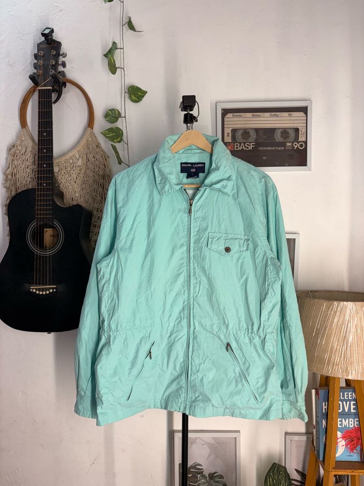 Ralph Lauren Teal Windbreaker Jacket